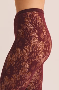 Collant transparent &agrave; motifs;${refinementColor}