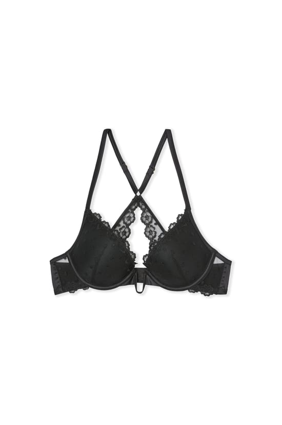 Sujetador con bordado push-up;${refinementColor}