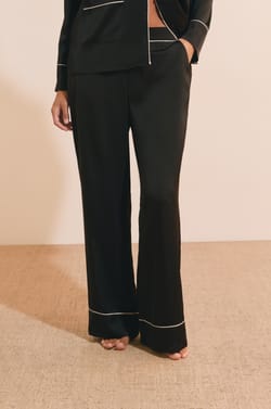 Pantalon de pyjama satin&eacute;e;${refinementColor}