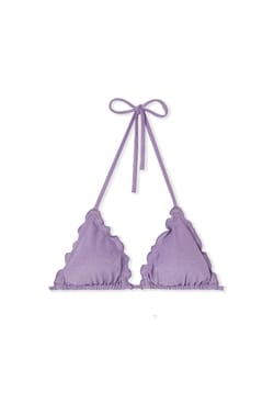 Haut de maillot de bain triangle paillet&eacute; avec pads amovibles;${refinementColor}