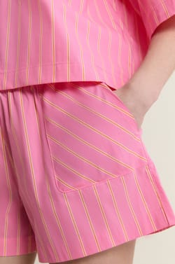 Short de pyjama &agrave; rayures avec coton;${refinementColor}