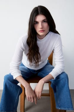 Pointelle Knit Top;${refinementColor}