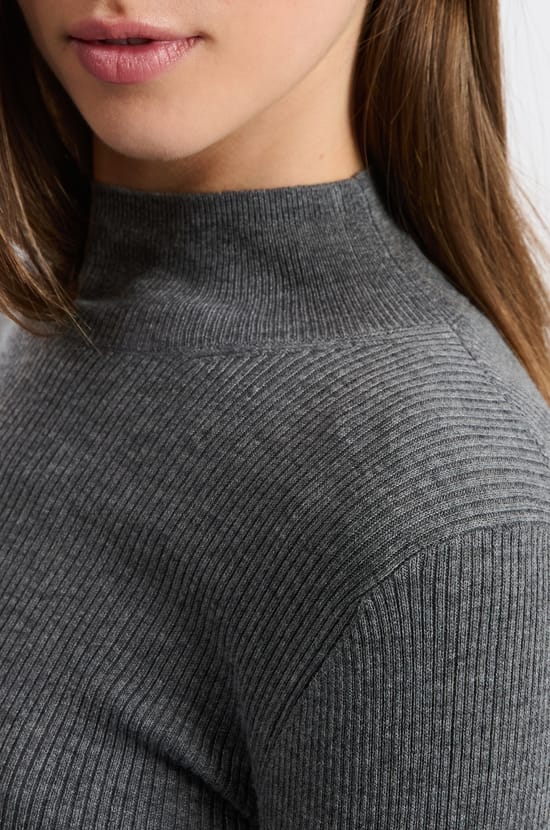 High Neck Sweater;${refinementColor}