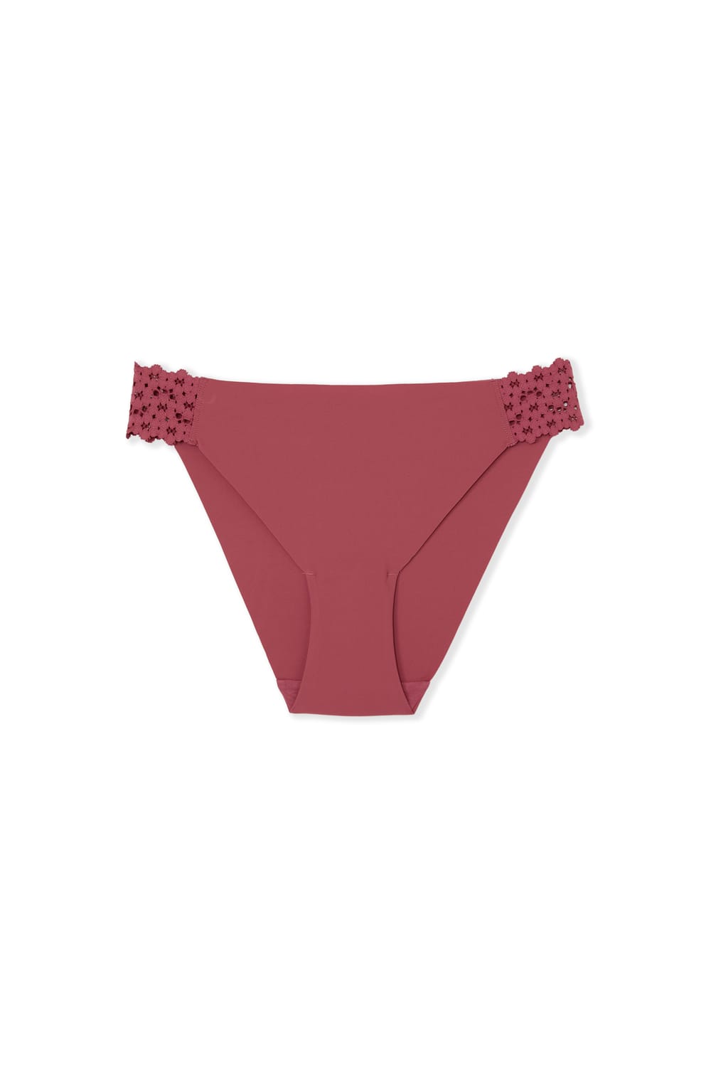 Culotte en microfibre et dentelle;${refinementColor}