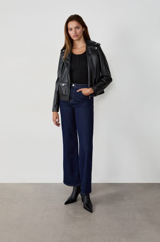 Straight Cotton Jeans;${refinementColor}