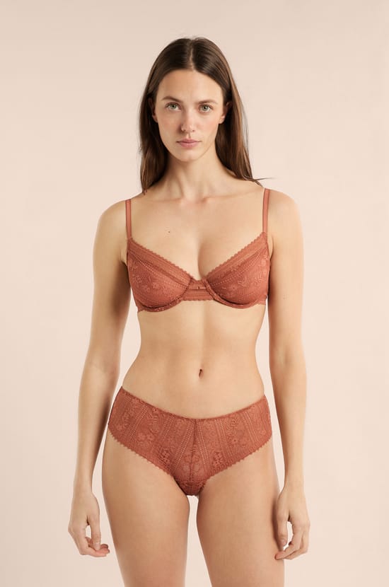 Lace Bra with Golden Jewel Detail;${refinementColor}