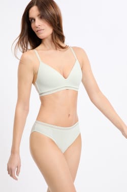 Soutien-gorge sans armatures coques fines en coton biologique;${refinementColor}