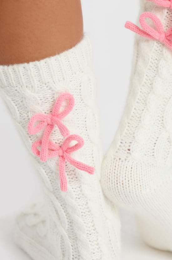 Chaussettes en grosse maille;${refinementColor}