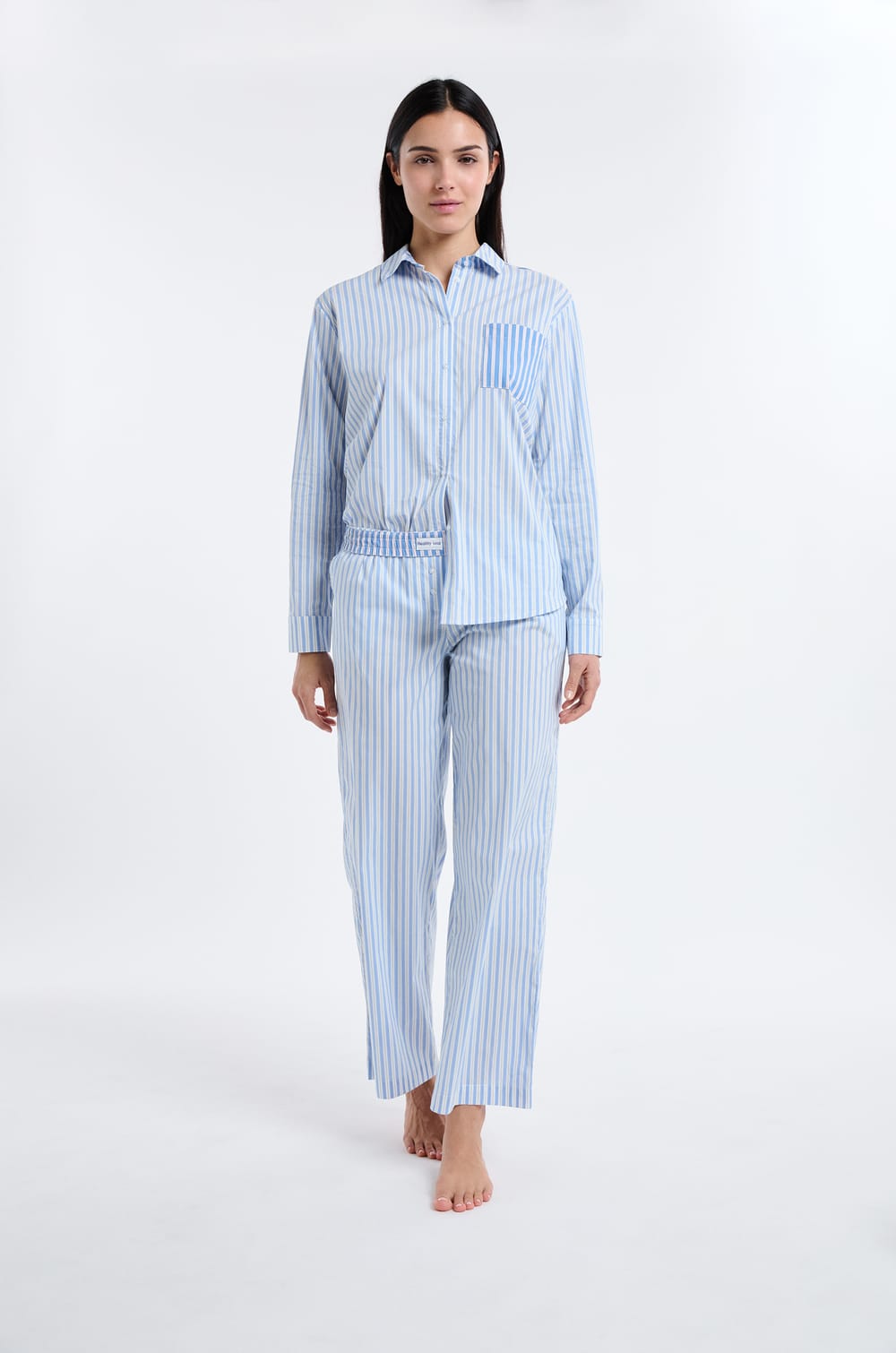 Pantalon de pyjama &agrave; rayures;${refinementColor}