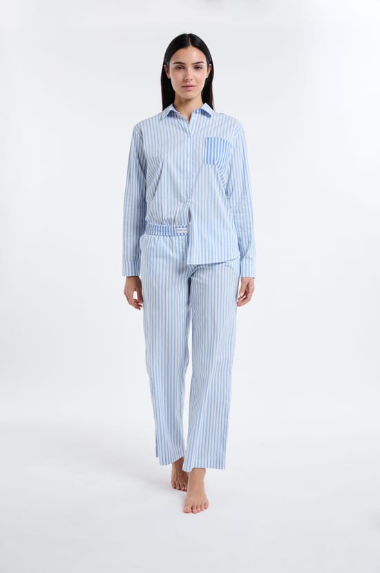 Pantalon de pyjama &agrave; rayures;${refinementColor}
