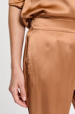 Pantalon de pyjama en soie;${refinementColor}