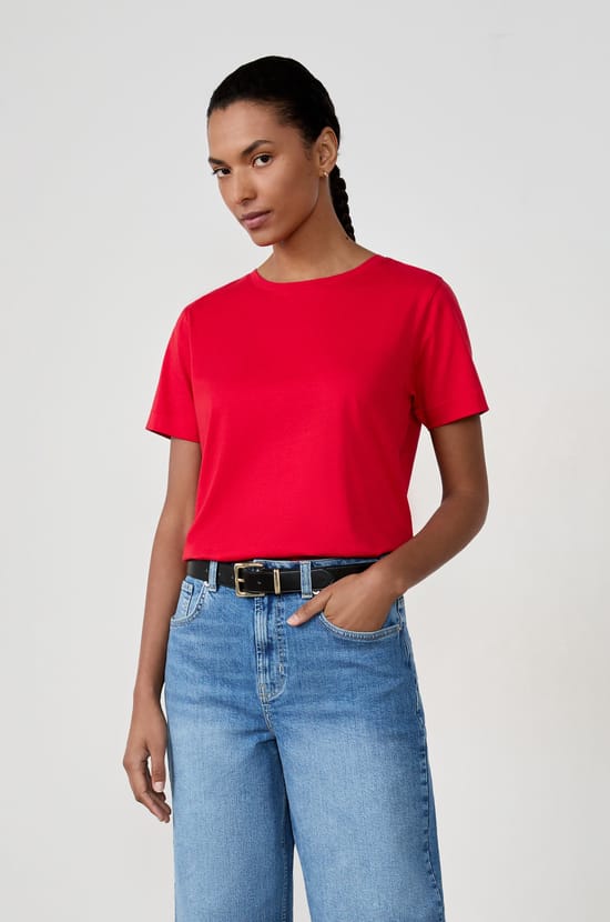 Short-sleeved cotton T-shirt;${refinementColor}