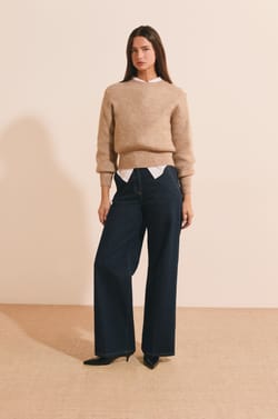 Pull manches longues avec d&eacute;tails boutons;${refinementColor}