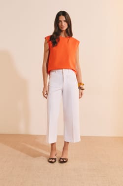 T-shirt sans manches en coton;${refinementColor}