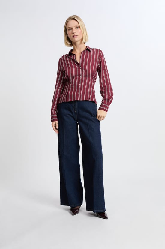Chemise à rayures;${refinementColor}