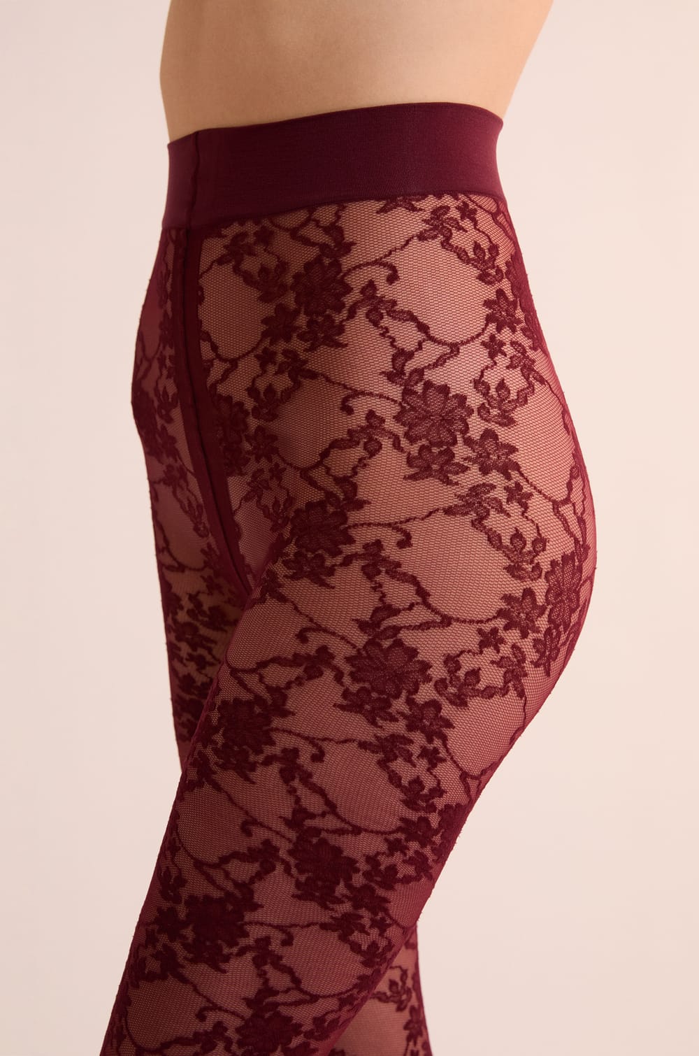 Collant semi-opaque &agrave; motifs - 30 Deniers;${refinementColor}