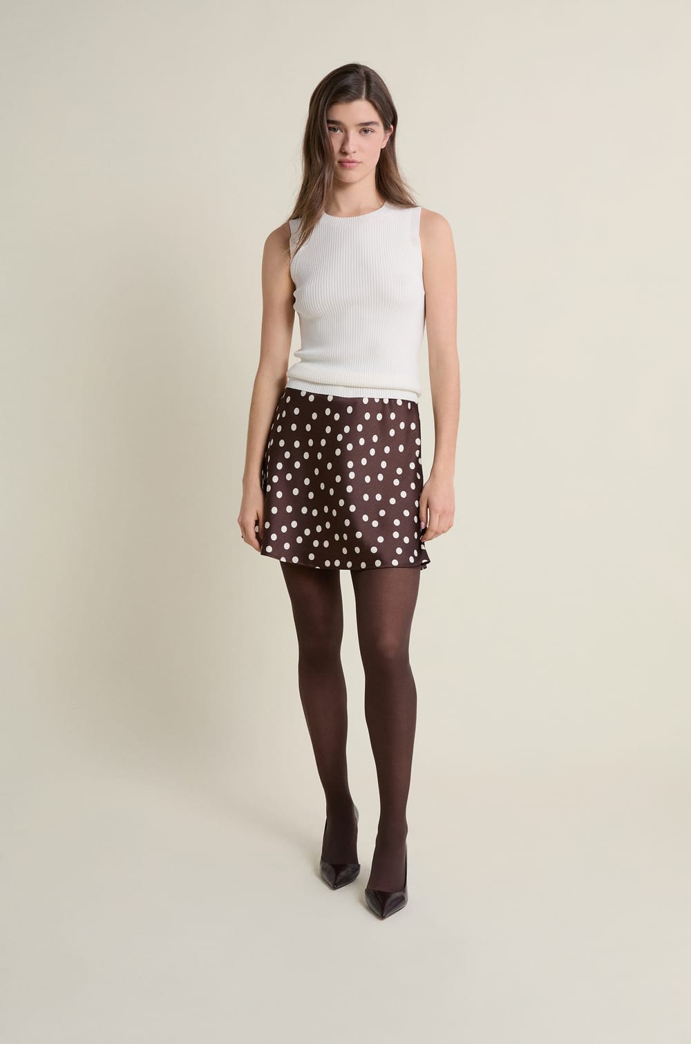 Ribbed Round Neck Tank Top;${refinementColor}