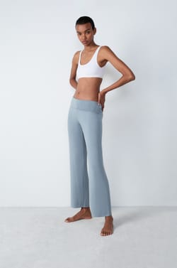 Wide-leg modal pyjama trousers;${refinementColor}