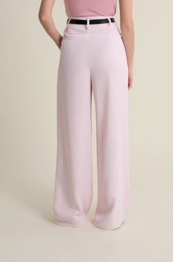 Pantalon large &agrave; pinces;${refinementColor}