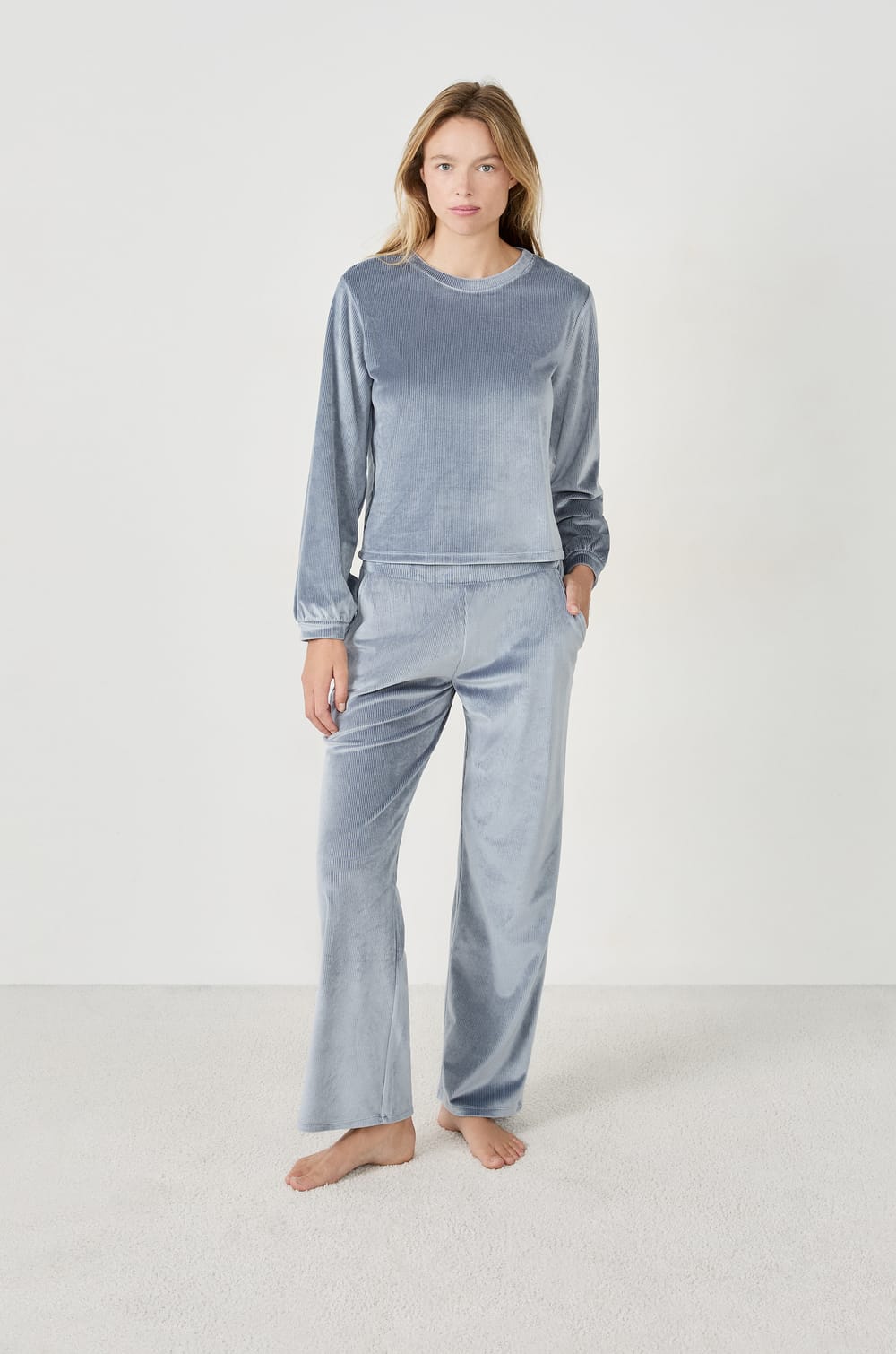 Sweat effet velours;${refinementColor}