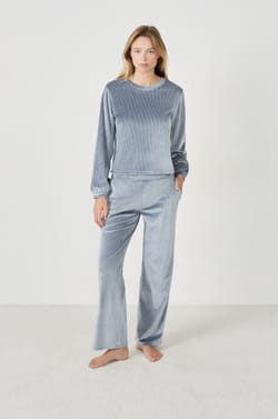 Sweat effet velours;${refinementColor}