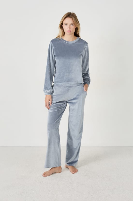 Sweat effet velours;${refinementColor}