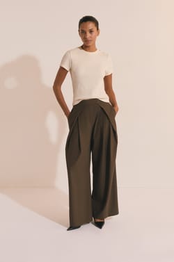 Ribbed Cotton T-shirt;${refinementColor}