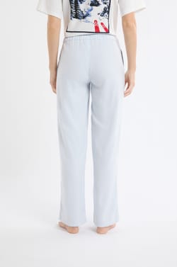 Pantalon de pyjama à carreaux en coton;${refinementColor}