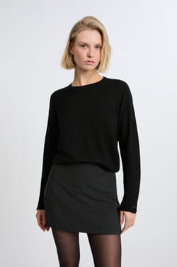 Round Neck Sweater with Wool;${refinementColor}