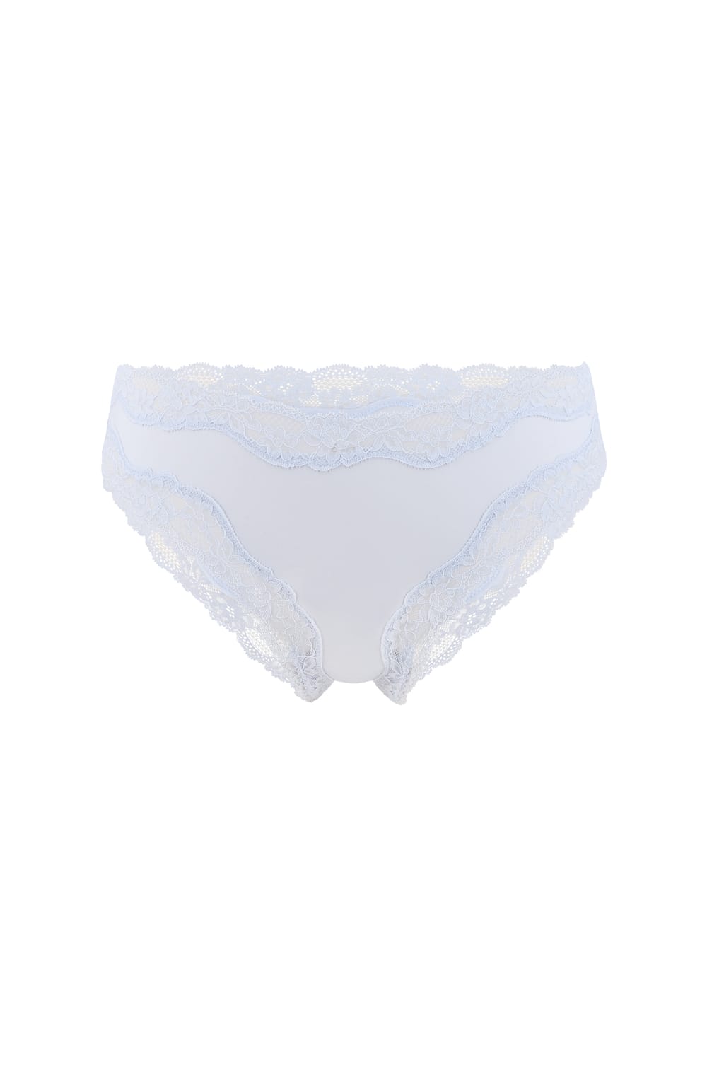 Culotte en microfibre et dentelle;${refinementColor}