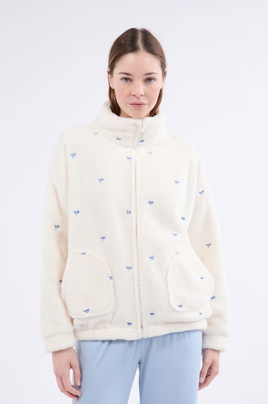 Veste à manches longues en polaire;${refinementColor}