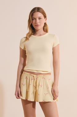 Short de pyjama &agrave; motifs;${refinementColor}