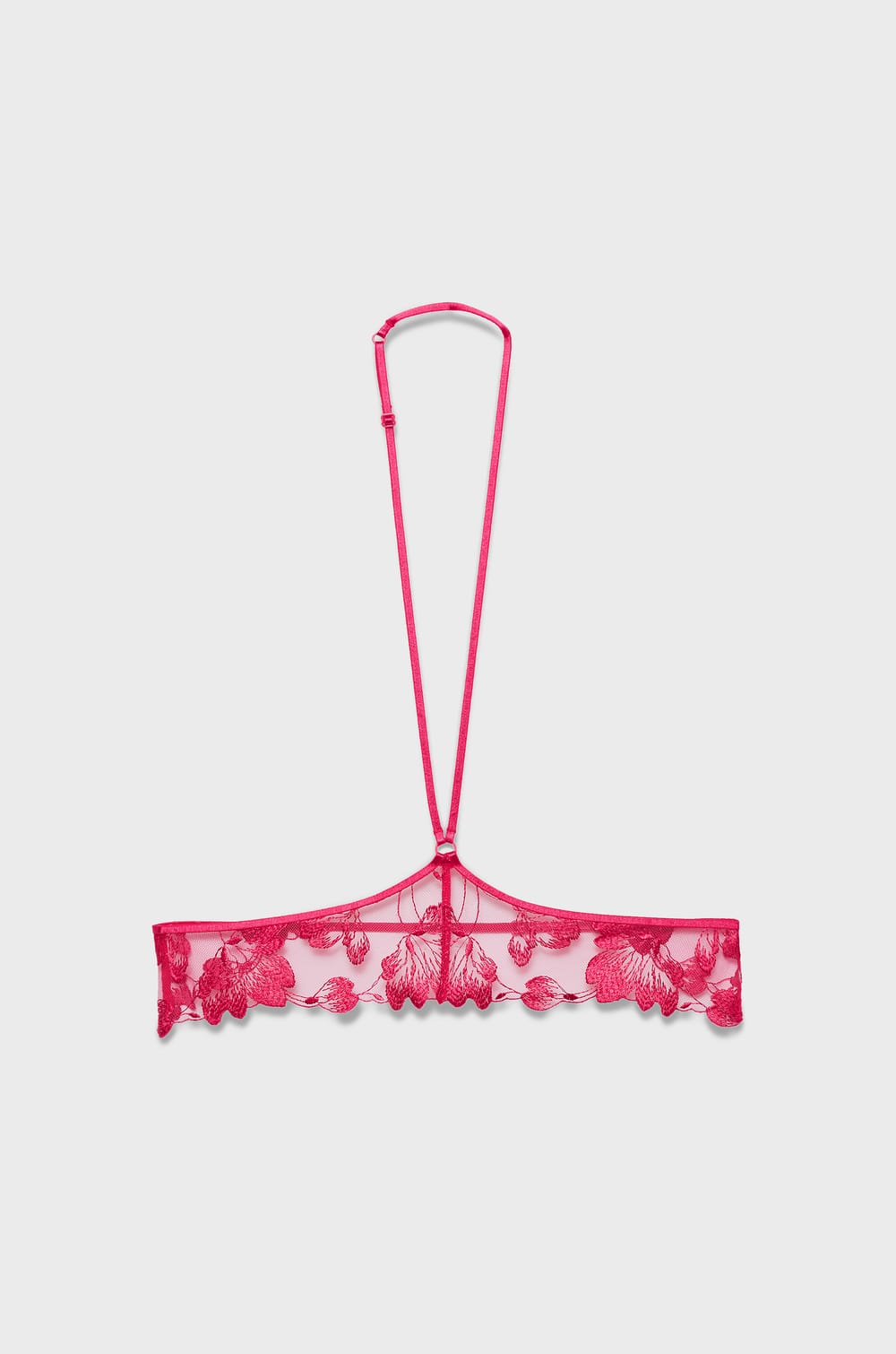 Choker en tulle brodé;${refinementColor}