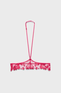 Choker en tulle brodé;${refinementColor}