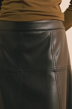 Jupe longue avec fermeture &eacute;clair;${refinementColor}