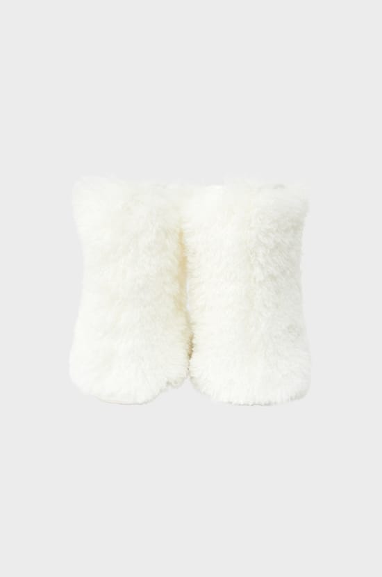 Ankle Boot Slippers with Faux Fur;${refinementColor}