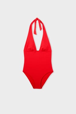 Textured One-Piece Swimsuit;${refinementColor}