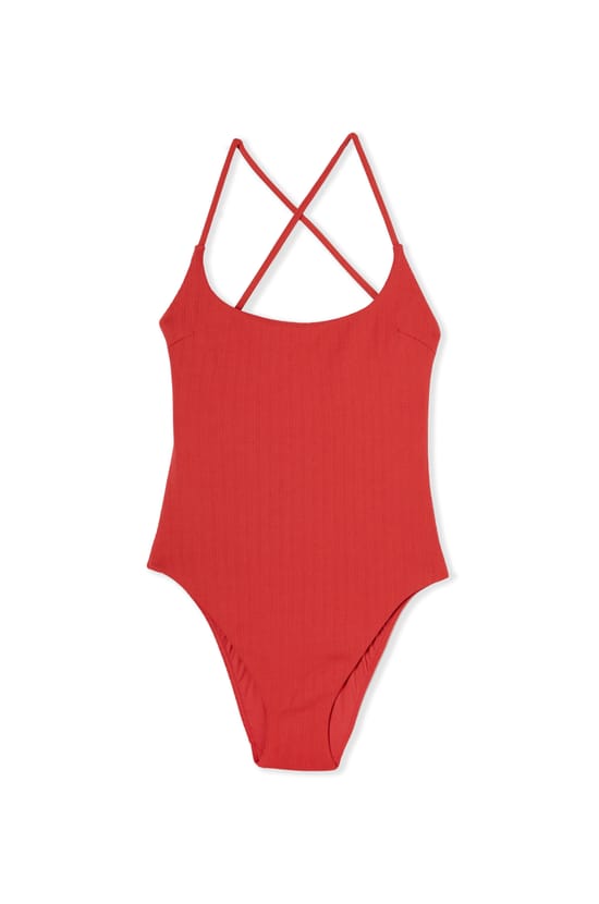 Ba&ntilde;ador de una pieza con cordones;${refinementColor}
