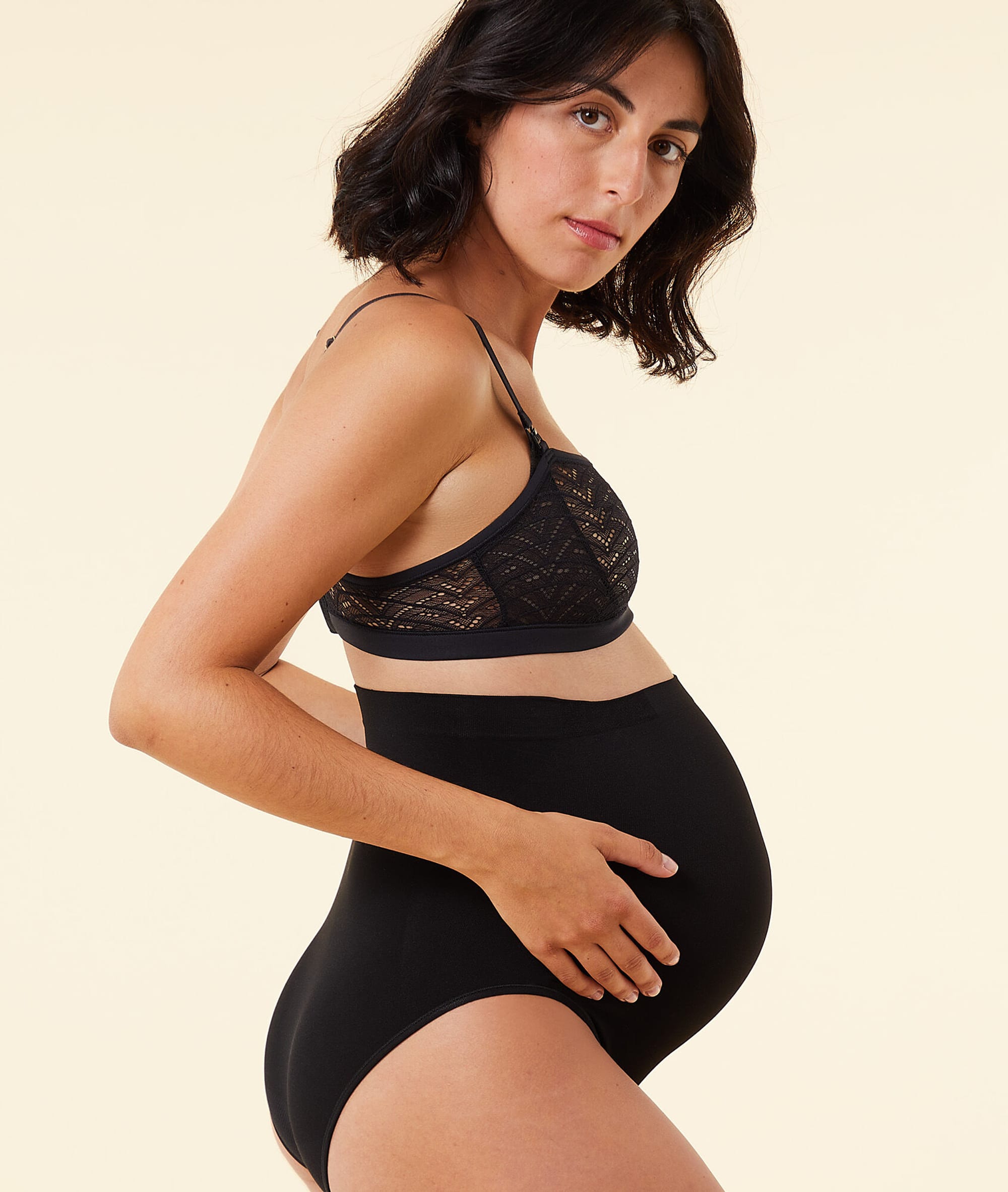 Bamboo Viscose Extensible Culotte De Maternité Taille Haute