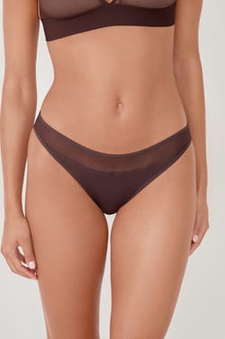 Culotte transparente en tulle;${refinementColor}