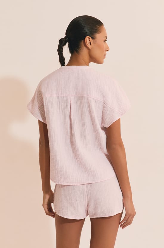 Chemise de pyjama en coton;${refinementColor}