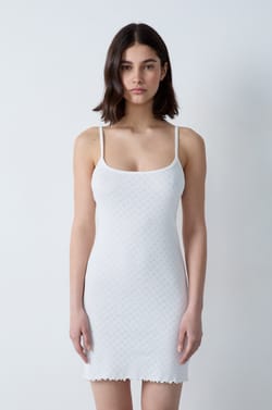 Short Printed Cotton Chemise;${refinementColor}