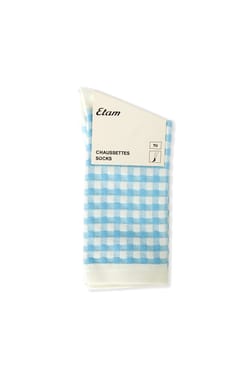 Chaussettes avec coton &agrave; motifs;${refinementColor}
