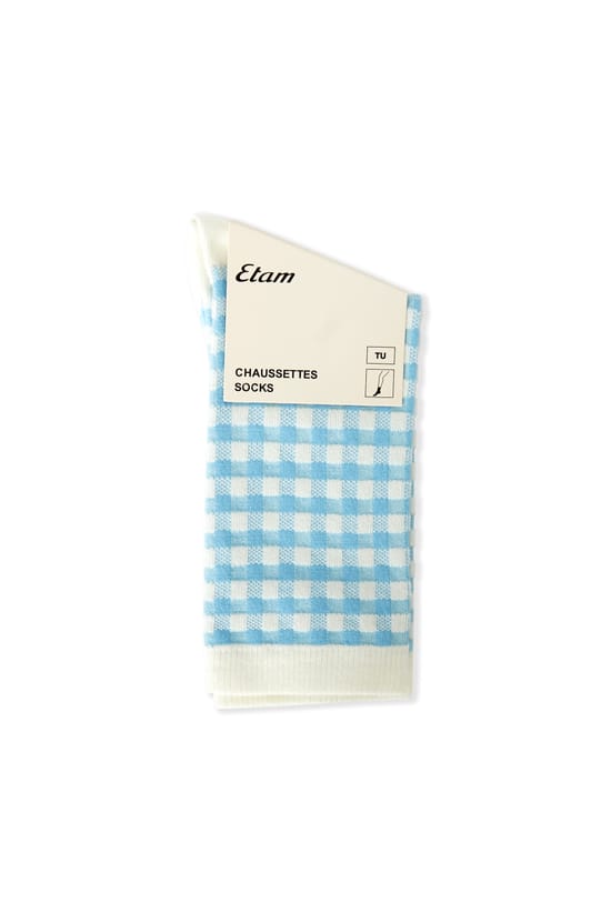 Chaussettes avec coton &agrave; motifs;${refinementColor}