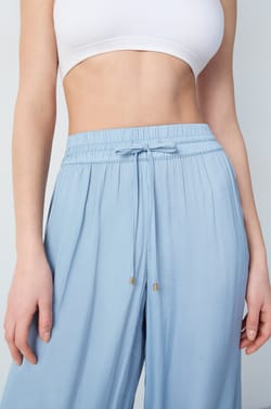 Wide-Cut Satin Pants;${refinementColor}