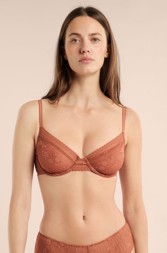 Lace Bra with Golden Jewel Detail;${refinementColor}