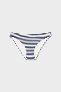 Bikini bottom briefs with stripes;${refinementColor}