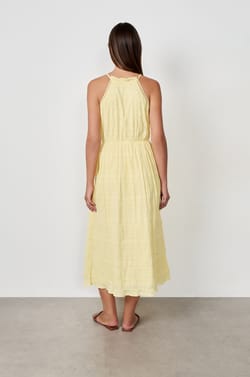 Embroidered Long Dress;${refinementColor}