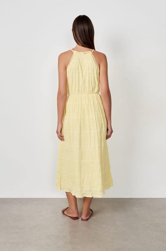 Embroidered Long Dress;${refinementColor}