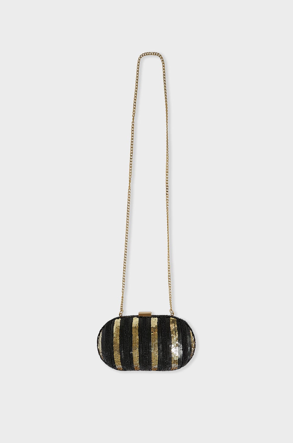 Sac pochette doré;${refinementColor}